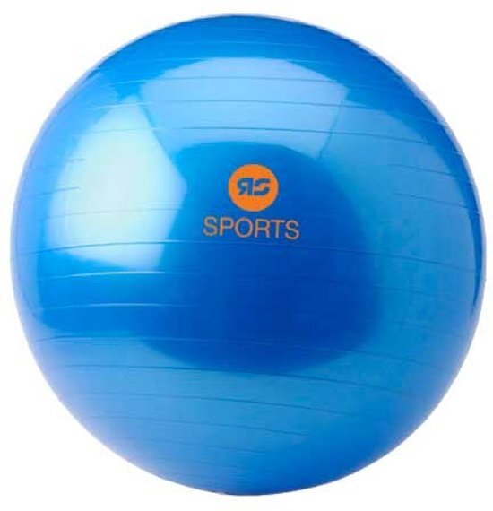 RS Sports Fitnessbal - Gymball - Ã˜ 75 cm - Blauw