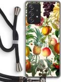 Case Company® - Samsung Galaxy A52 Case with Cord - Classic Flora - Black Cord - Back Cover