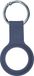 Xqisit Silicone Keyring étui en silicone pour Apple AirTag - bleu