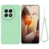 OnePlus Coque en silicone liquide avec dragonne - Verte