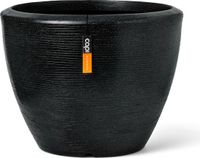 Capi Europe Bloempot bol Arc Granite 75x60 Zwart
