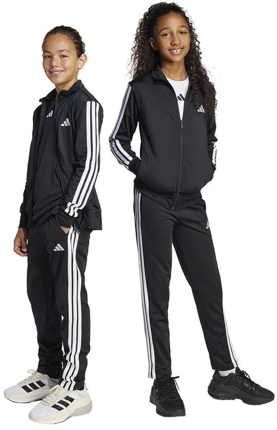 Adidas Essentials 3 Stripes Climacool Trainingspak Zwart 7-8 Years Kinderen