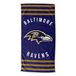 Northwest NFL Baltimore Ravens Uniseks strandlaken voor volwassenen, 76 x 152 cm, strepen