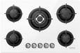 Iseasy Plaque de cuisson gaz Mgbg-775 5 feux Blanc