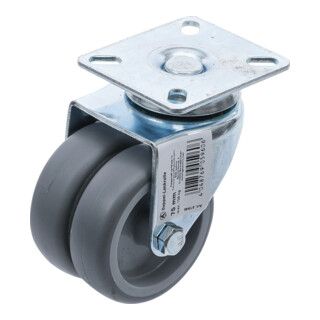 BGS Do it yourself dubbel zwenkwiel Ø 75 mm - 1 stuk