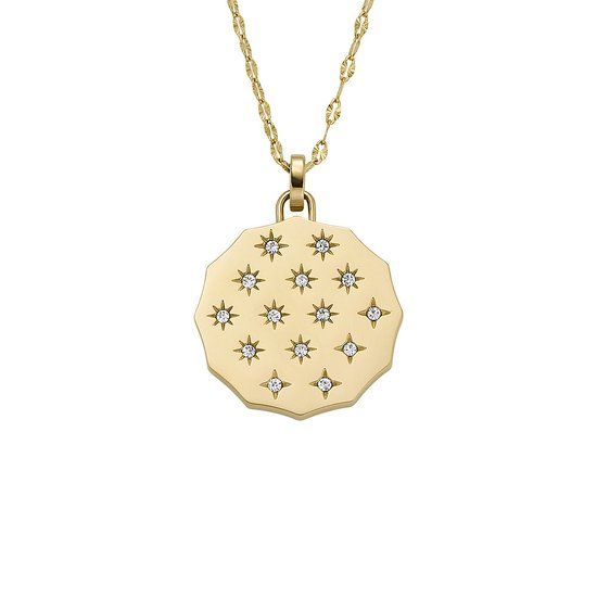 Fossil JF04382710 Sutton Ketting voor dames - Goudkleurig - 45.7 cm