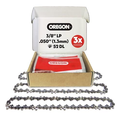 Oregon - Set van 3 kettingzaagkettingen voor 14” (35 cm) kettinggeleiders, 52 aandrijfschakels, Low Bounce