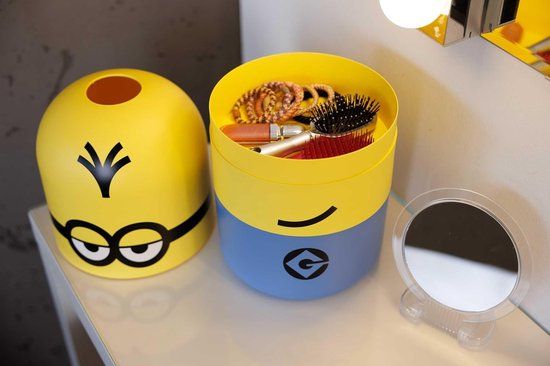 Keeeper Minions Kevin Opbergbox, Blauw/Geel, Rond, 10 Liter