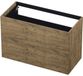 INK - Onderkast 2 Laden Push To Open 65cm Hout Decor - 1000x450x650 Mm - Naturel Eiken