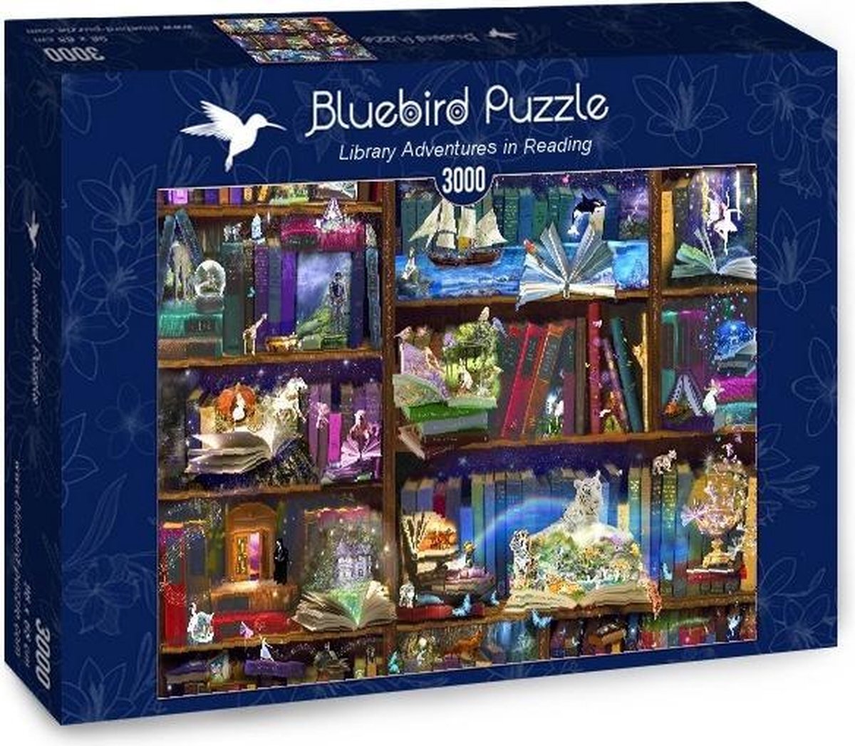 Bluebird Puzzle Alixandra Mullins legpuzzel Library Adventures in Reading 3000 stukjes