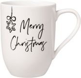 Villeroy & Boch Statement Mok met oor 'Merry Christmas' 290 ml