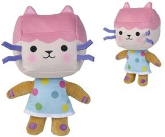 Gabby's Dollhouse Baby Box Cat Knuffel 25 cm - Pluche knuffel - Multi Colour