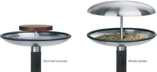 Blomus Vogelvoederhuisje - Grijs - Op paal - 122 cm