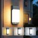 Set de 2 appliques extérieures avec minuterie, gris plomb, LED