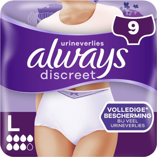 Always Discreet Incontinentiebroekjes L - Extra - 9 stuks