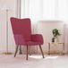 Maison Exclusive fauteuil, wijnrood, fluweel