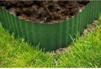 Nature Randstrook van polyethyleen, groen, 15 cm x 9 m, eenvoudige installatie, weerbestendig, gemaakt in Duitsland