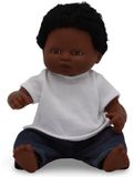 The Doll Factory Babypop 30 cm Jongen met Kleding Levi