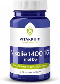 Vitakruid Visolie 1400 + D3 30 softgels