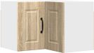 vidaXL Wandhoekkast PORTO Sonoma Eik 57 x 57 x 40 cm Bewerkt hout