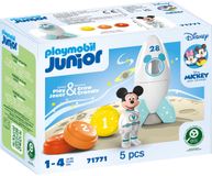 PLAYMOBIL Junior & Disney Micky Mouse raket- en ruimteavontuur, duurzaam speelgoed vanaf 1 jaar, cadeau voor peuters, bevordert fantasie en eerste leren, 71771
