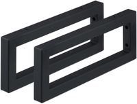Merkloos Relaxdays Plankdragers - Set van 2 - 40 cm - Staal - Zwart