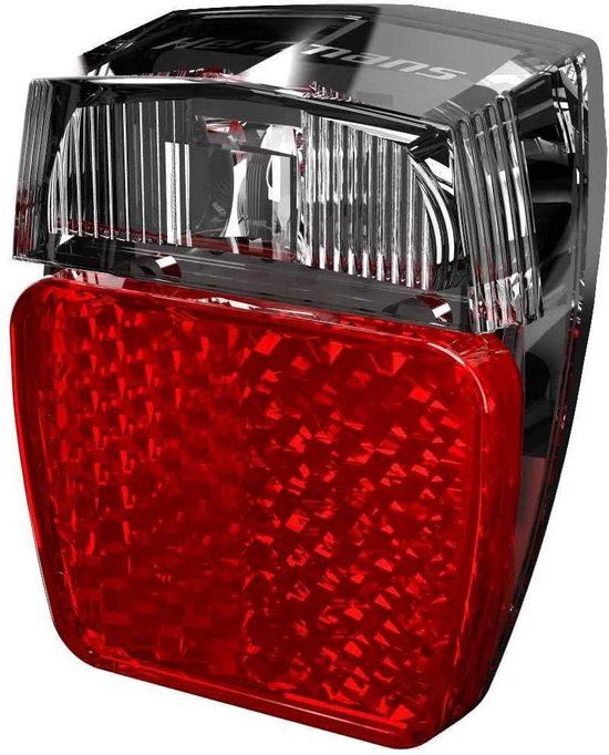 Herrmans H-trace Mini Achterlicht - 6-12V E-bike - Rood/Zilver