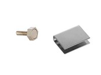 eliga Deurmagneet 15 mm met U-kleefplaat voor glazen deuren 8 mm