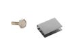 eliga Deurmagneet 15 mm met U-kleefplaat voor glazen deuren 8 mm