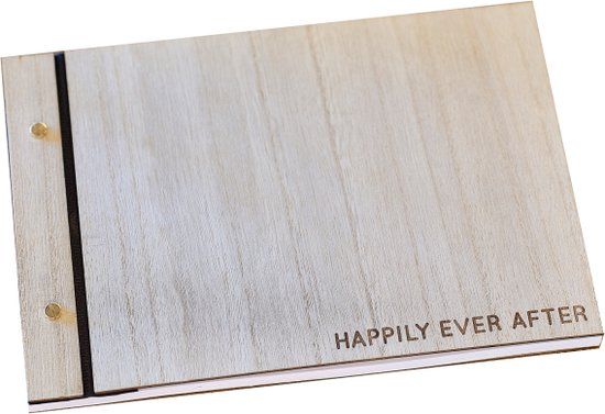 Ginger ray Houten Bruiloft Gastenboek 'Best Day Ever'