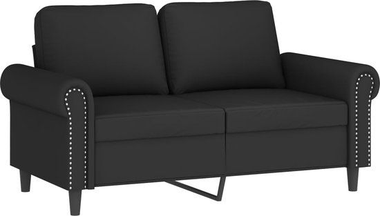 vidaXL Tweezitsbank Zwart Fluweel 152 cm