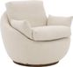 Goossens Fauteuil Lazy - Stof - Wit