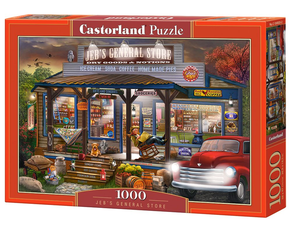 Castorland Jeb's General Store 1000 Piece Jigsaw Puzzle - Buildings Theme