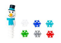 Vigar - Wijnflessluiting en 6 glasmarkeringen - model Snowman
