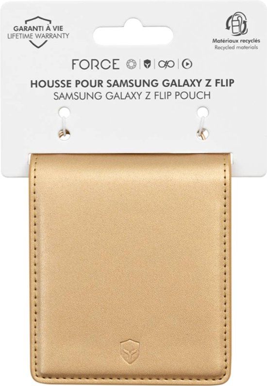 FORCE CASE Schoudertasje voor Samsung Galaxy Z Flip 4/5/6 Goud