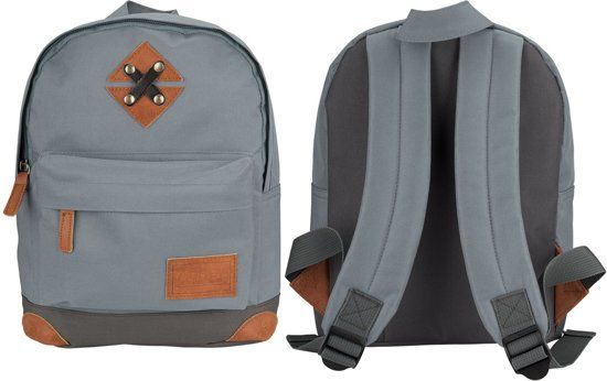 Abbey Rugzak - Small - Grijs/Antraciet - Polyester