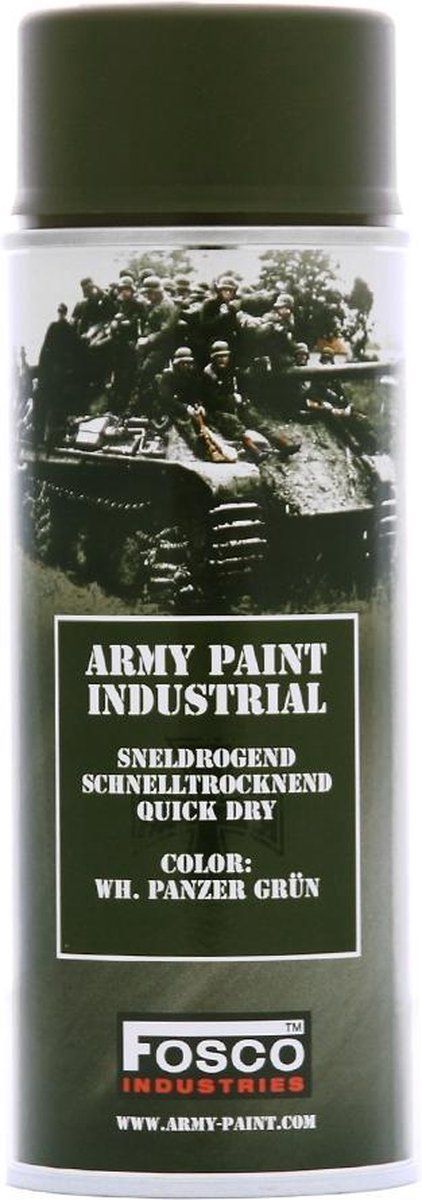 Fosco spuitbus legerverf 400ml Panzer Grún - 8719298227212