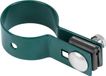 Strend Pro Pince de serrage EUROSTANDARD, 38 mm, vert, Zn+PVC, RAL6005, pour poteau rond