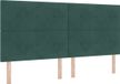 vidaXL Boxspring Bed met Hoofdeinde Donkergroen 200 x 200 cm Fluweel