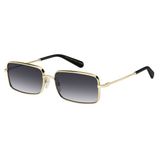 Marc Jacobs MARC 771/S Zonnebril voor dames, Goud/Zwart, Rechthoekig