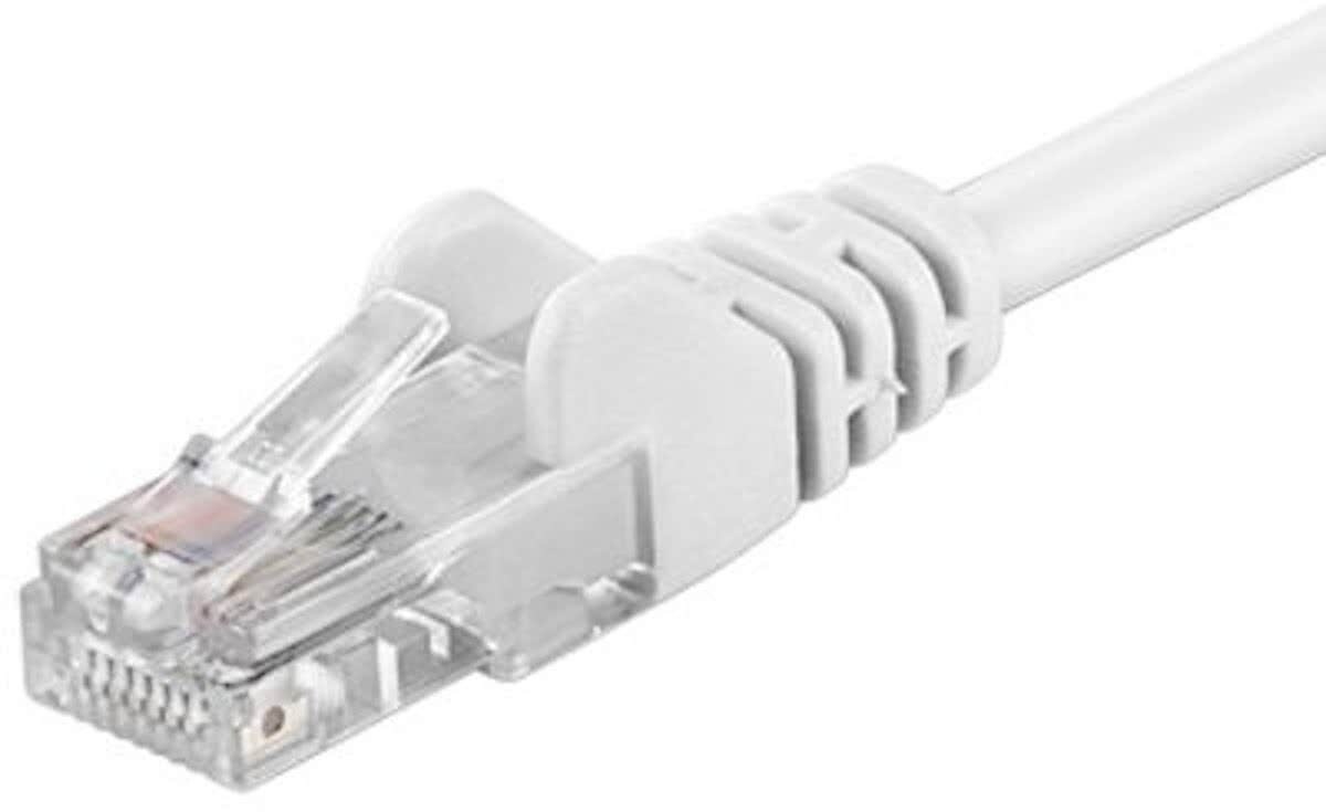 Wentronic CAT5E Netwerkkabel - RJ45 - Wit - 0.25 m