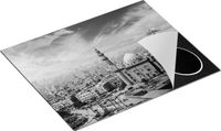 Chefcare Inductie Beschermer Moskee in Cairo, Egypte - Zwart Wit - 65x55 cm