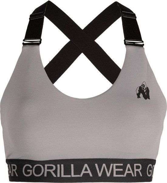Gorilla Wear Colby Sportbeha - Grijs - XL