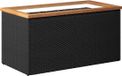 vidaXL Plantenbak 80x40x40 cm poly rattan zwart