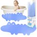 Bocioland tapis de bain antidérapant crocodile bleu 1 pièce