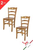 t m c s Tommychairs Cuore - Eetkamerstoelen - Set van 2 - Eikenhout