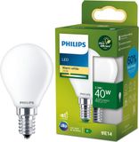 Philips LED Philips Ultra Efficient LED - Kogellamp - Mat - E14 fitting - Warm wit licht - Energielabel A
