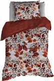 De Witte Lietaer Dekbedovertrek Katoen Flanel Mimulus - Tweepersoons - 200 x 200/220 cm - Rood