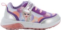 Leomil Frozen - Schoenen voor meisjes met lichtjes - Anna en Elsa sneakers voor kinderen met klittenband - Lichtgevende kindersneaker - Maat 28 - Multi