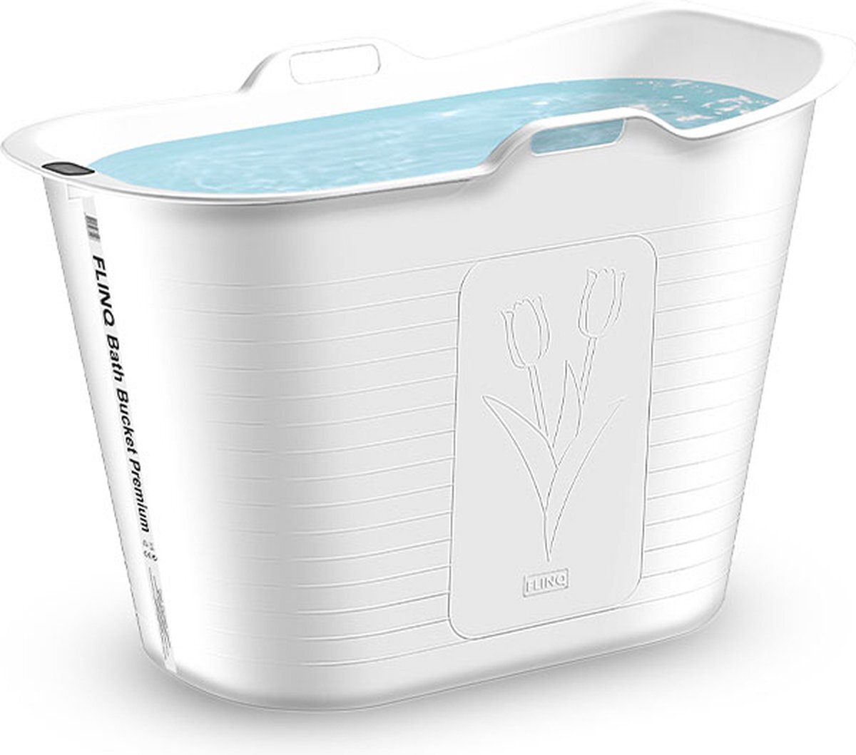 FlinQ Bath Bucket Premium Wit Zitbad 2022 Met Temperatuurmeter